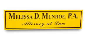 Melissa Munroe law sign
